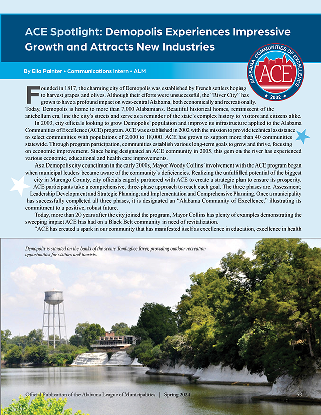 Demopolis Experiences Impressive Growth and Attracts New Industries