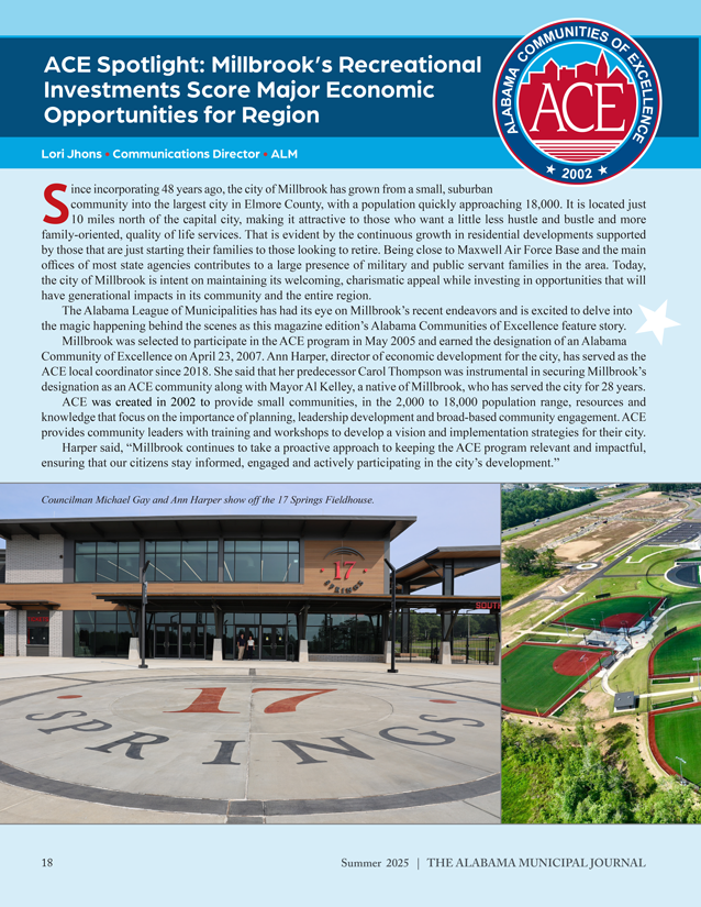 ACE Spotlight: Millbrook’s Recreational Investments Score Major Economic Opportunities for Region